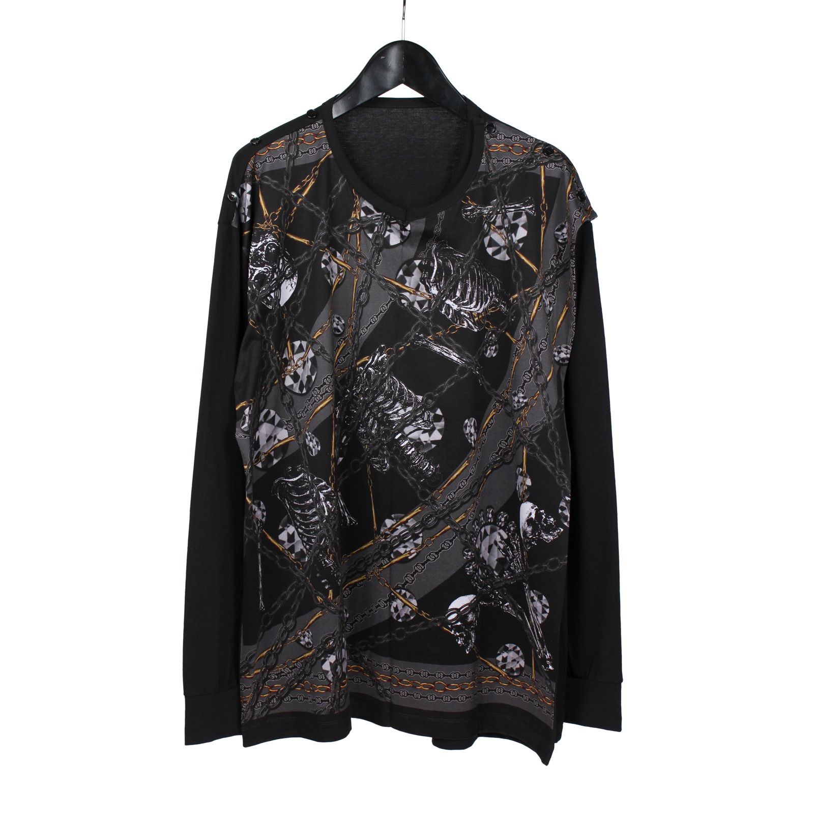 Ground Y | 3way drape cut and sew / 長袖 カットソー / ダーク / ユニセックス GM-T28-845