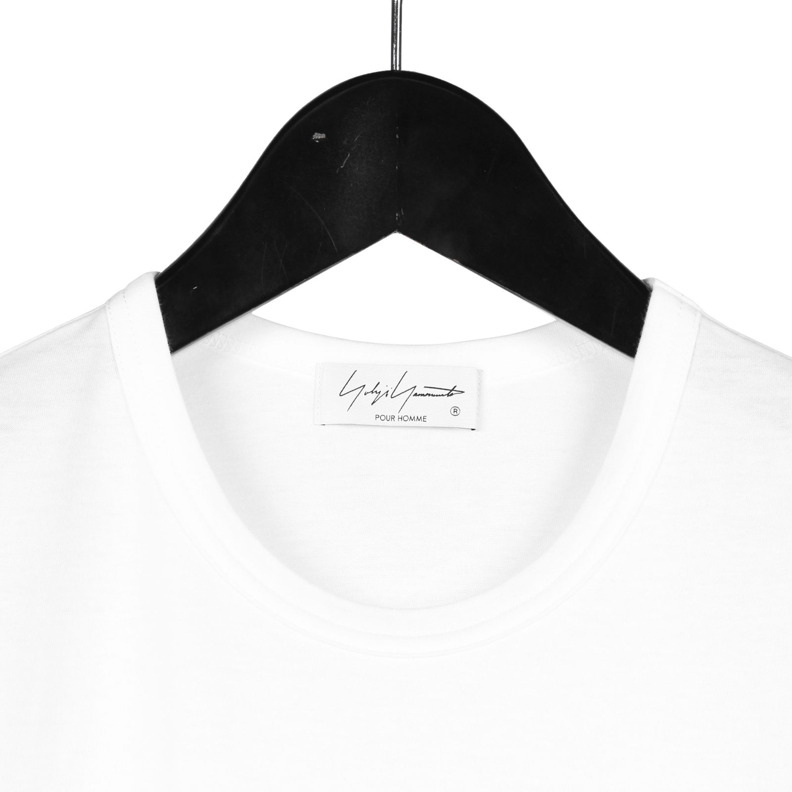 Yohji yamamoto pour homme スリットロングtシャツ　白 Yohji Yamamoto POUR HOMME - ヨウジヤマモト プールオム】30