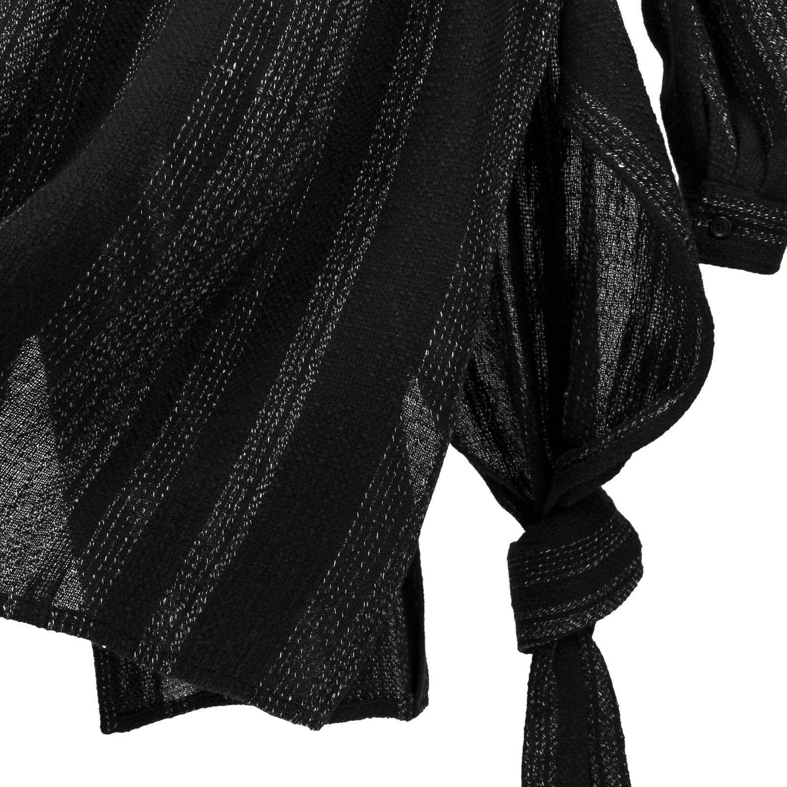 pour homme | 裾結びストライプB / シャツ・ブラウス (メンズ) / ブラック / HS-B31-012
