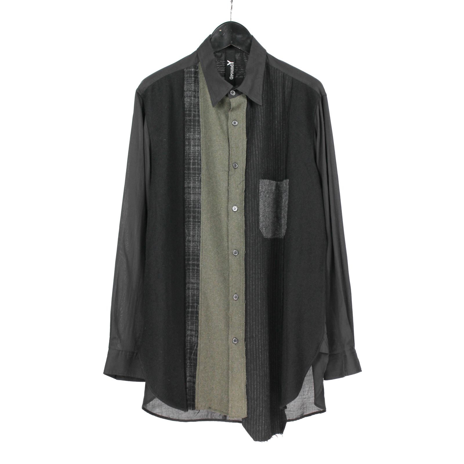Ground Y | COMBINATION SHIRT / 長袖 シャツ (ユニセックス) / GW-B11-809