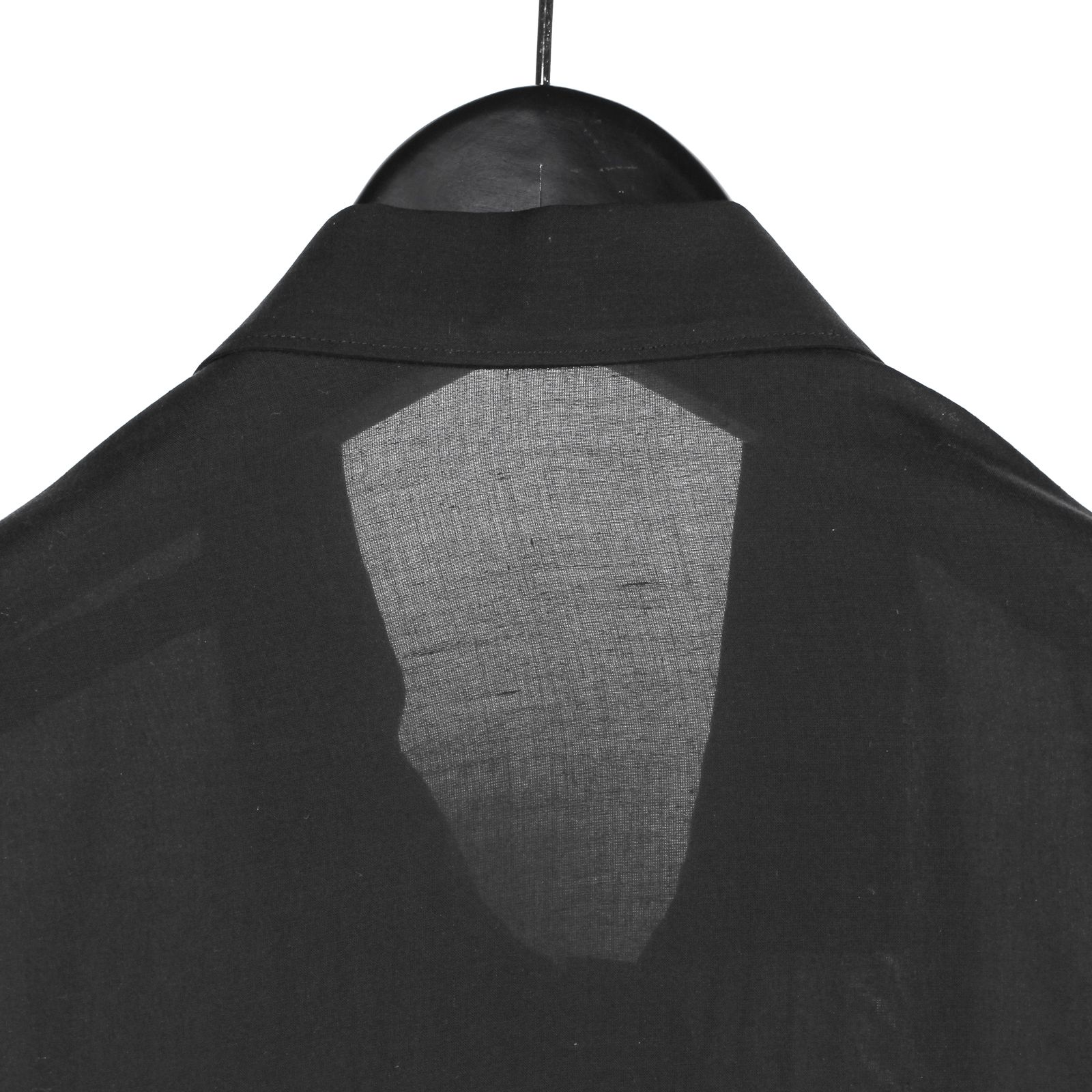 pour homme | 開襟肩あきB (メンズ) / 長袖シャツ / ブラック / HK-B26-235