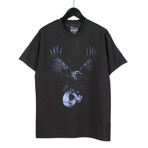 Y's for men × MASSES | CROW PRINT T-SHIRT / 半袖Tシャツ (ユニセックス) / ブラック / ML-T74-991