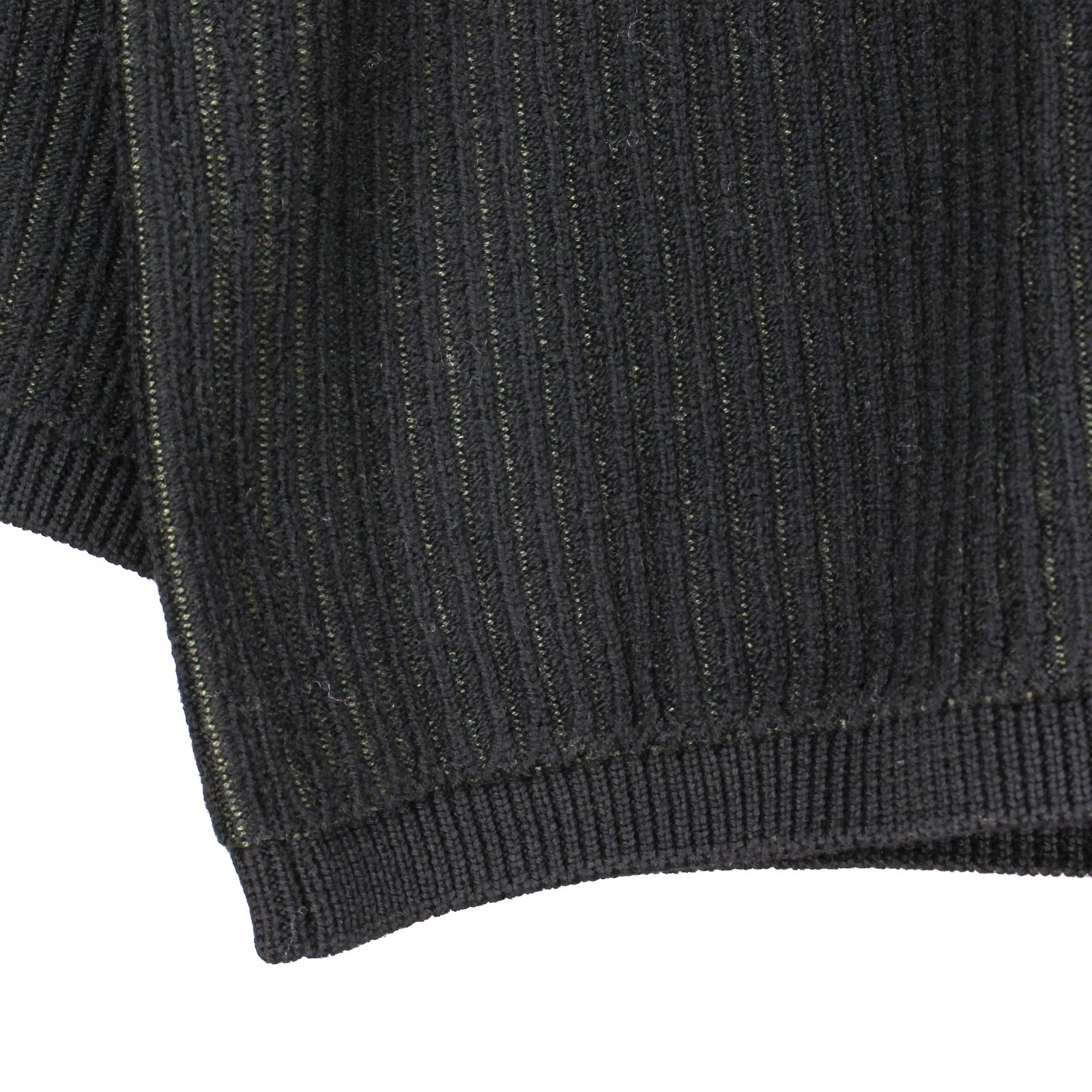 Ground Y | COLOR COMBI HIGH NECK KNIT / タートルネック ニットセーター (ユニセックス) / カーキ×ブラック / GL-K01-160-3