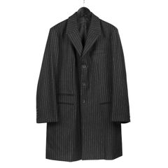 pour homme  | ストライプドクターJ / ジャケット(メンズ) / ストライプフラノ / ブラック / HW-J34-138