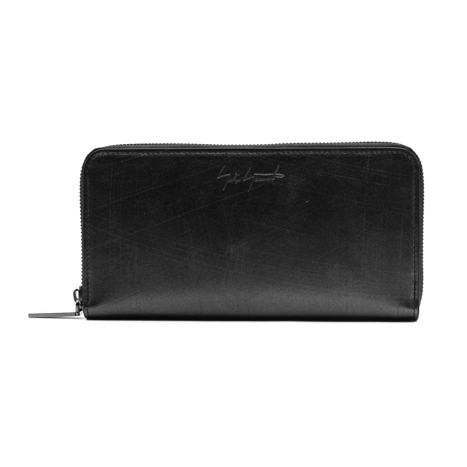 discord | yohji yamamoto / クラッシック ラウンドウォレット / 長財布 / ブラック / 牛革 / DX-A01-701
