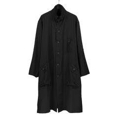 pour homme | シャツコート表縫い代 (メンズ) / シワギャバ / ブラック / HM-B02-100