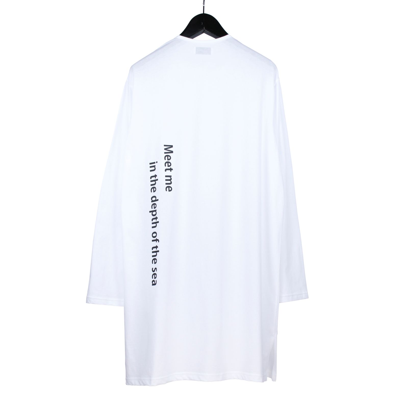 pour homme | 変形衿ぐり長袖PT A (メンズ) / 長袖カットソー / ホワイト / HK-T64-990