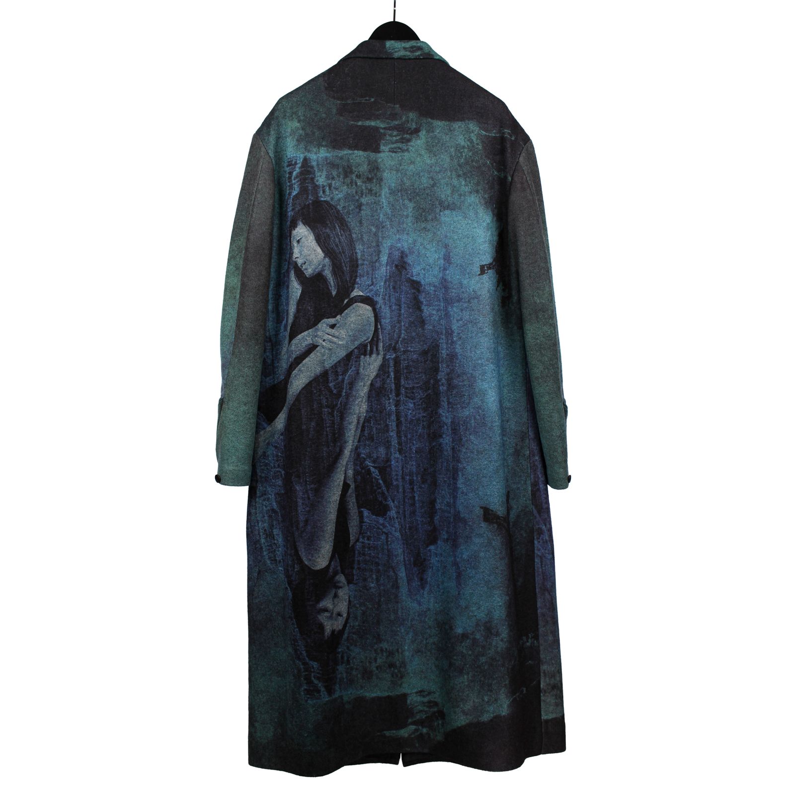 ヨウジヤマモトpour homme /ロングジャケット/HO-J25-100 2 yohji yamamoto - pour homme | 刺繍入5ポケットJKT / ロング