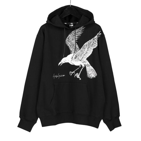 pour homme × NEW ERA CROW PRINT SWEAT PULLOVER HOODIE / スウェットパーカー (メンズ) / ブラック / HG-T97-997