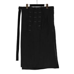 pour homme | 配色ホールラップS / ラップスカート (メンズ) / ブラック / HS-S06-341