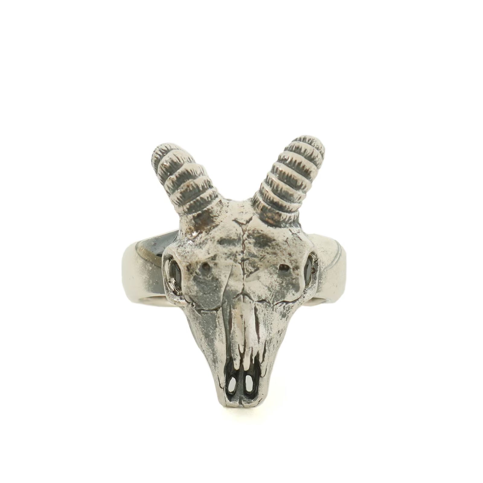 GOTHIC YOHJI YAMAMOTO - GOTHIC YOHJI YAMAMOTO GOAT SKULL RING / リング(ユニセックス)  シルバー Silver950 / HA-A43-920 | ALUBUS / RUFUS