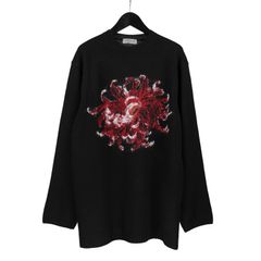 pour homme 花柄丸首B / HE-K29-983