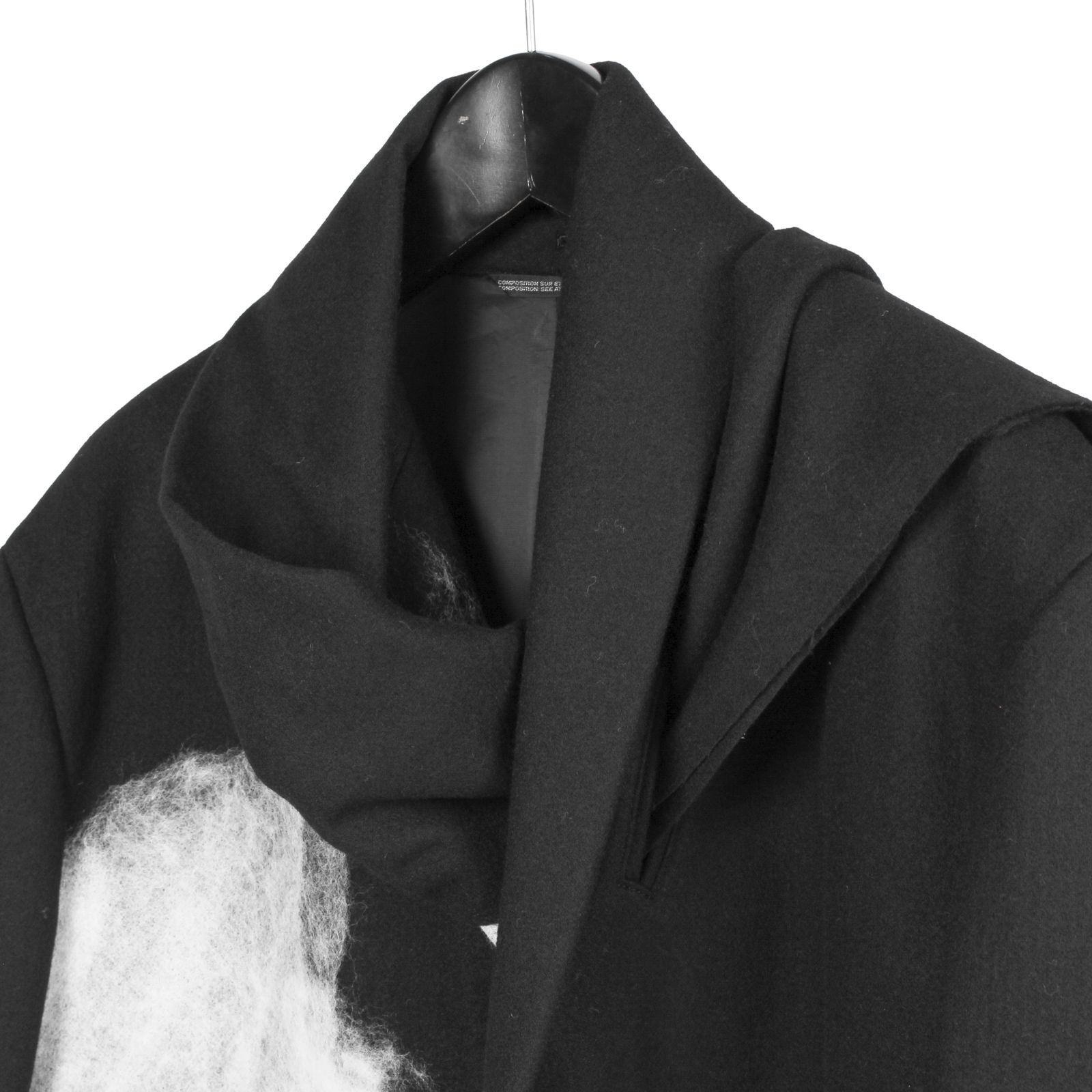pour homme  | ストールピークドJ / ジャケット・コート(メンズ) / フラノ /ブラック×ホワイト / HW-J14-155