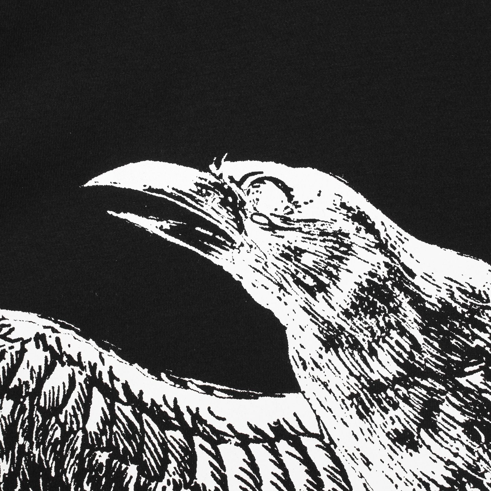 pour homme × NEW ERA CROW PRINT ROUND HEM SHORT SLEEVES TEE / HG-T96-996
