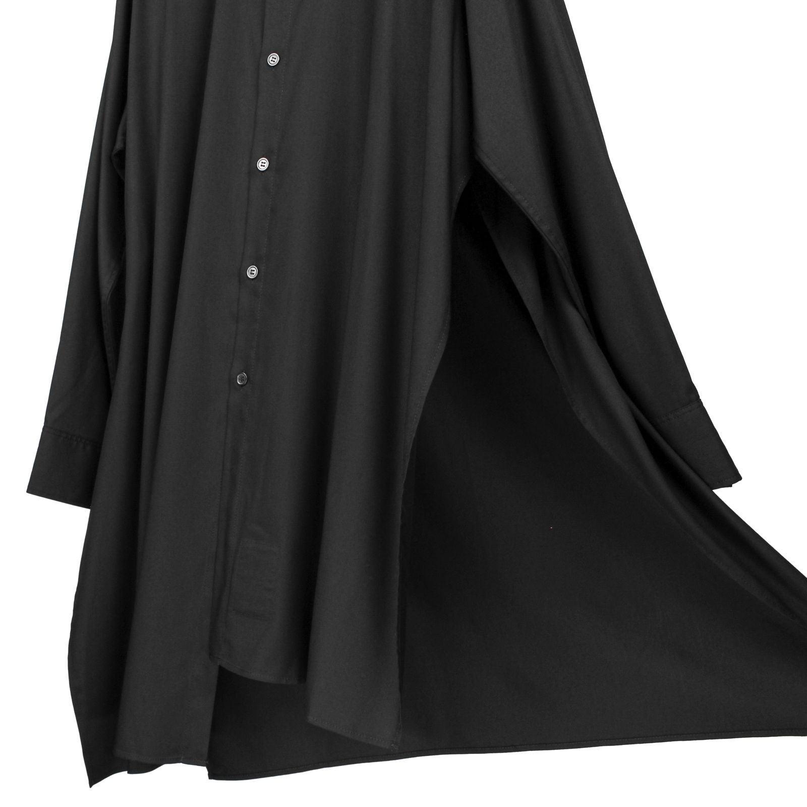Ground Y |  SIDE SLIT SHIRT / シャツ・ブラウス (ユニセックス) / ブラック / GM-B02-209