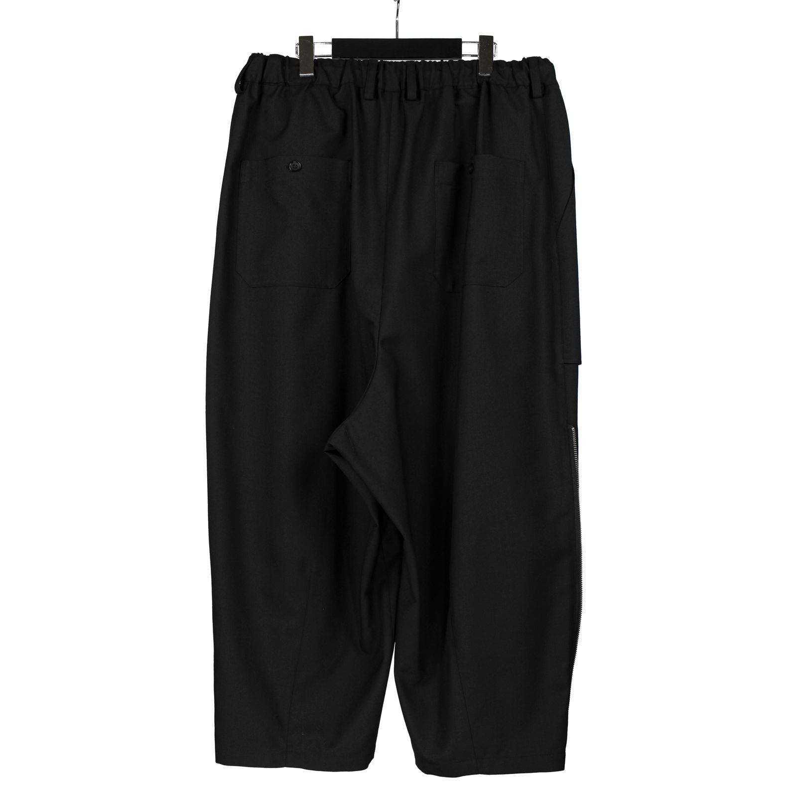 Ground Y - T-W Gabardine Leg Zipper Detail Pants / GJ-P06-100 | ALUBUS /  RUFUS