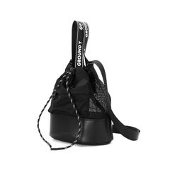 Ground Y | LOGO TAPE 2WAY MESH MINI BAG / メッシュ ミニバッグ (メンズ) / ブラック / GS-I02-920