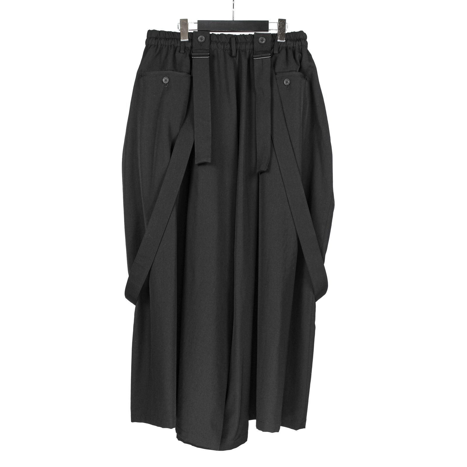 pour homme | 股ねじれパンツ (メンズ) / シワギャバ / ブラック / HW-P82-100