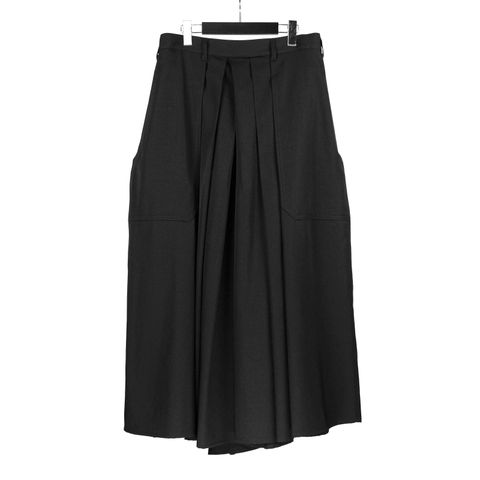 pour homme | 袴パンツ (メンズ) / シワギャバ / ブラック / HW-P09-100