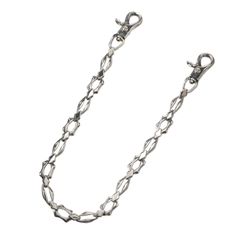 GOTHIC YOHJI YAMAMOTO DOUBLE HOOK WALLET CHAIN / ウォレットチェーン (ユニセックス)  シルバー Silver950 / HA-A21-920