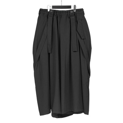 pour homme | 股ねじれパンツ (メンズ) / シワギャバ / ブラック / HW-P82-100