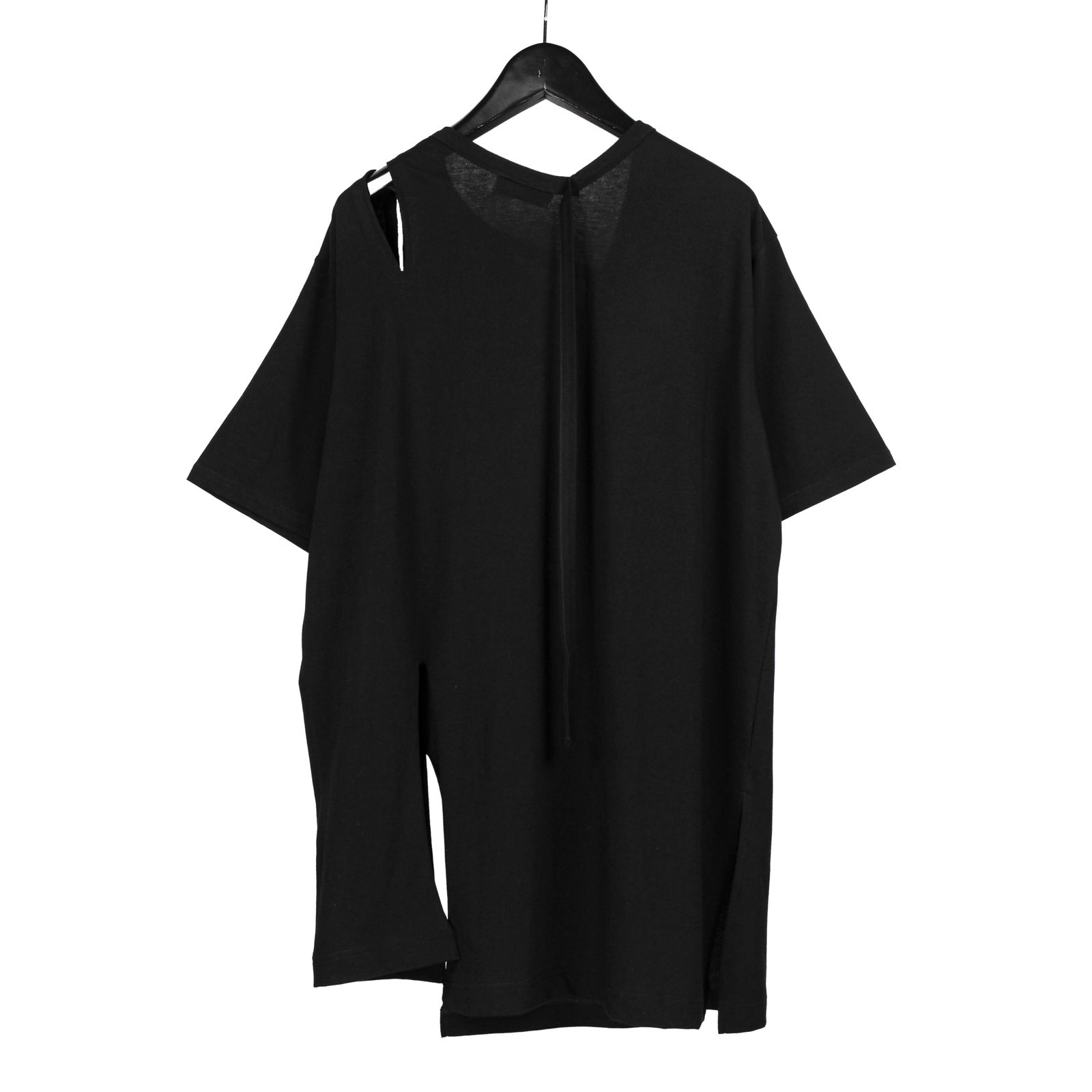 pour homme | バインダーフラシV半袖 (メンズ) / 半袖カットソー / ブラック / HP-T33-082