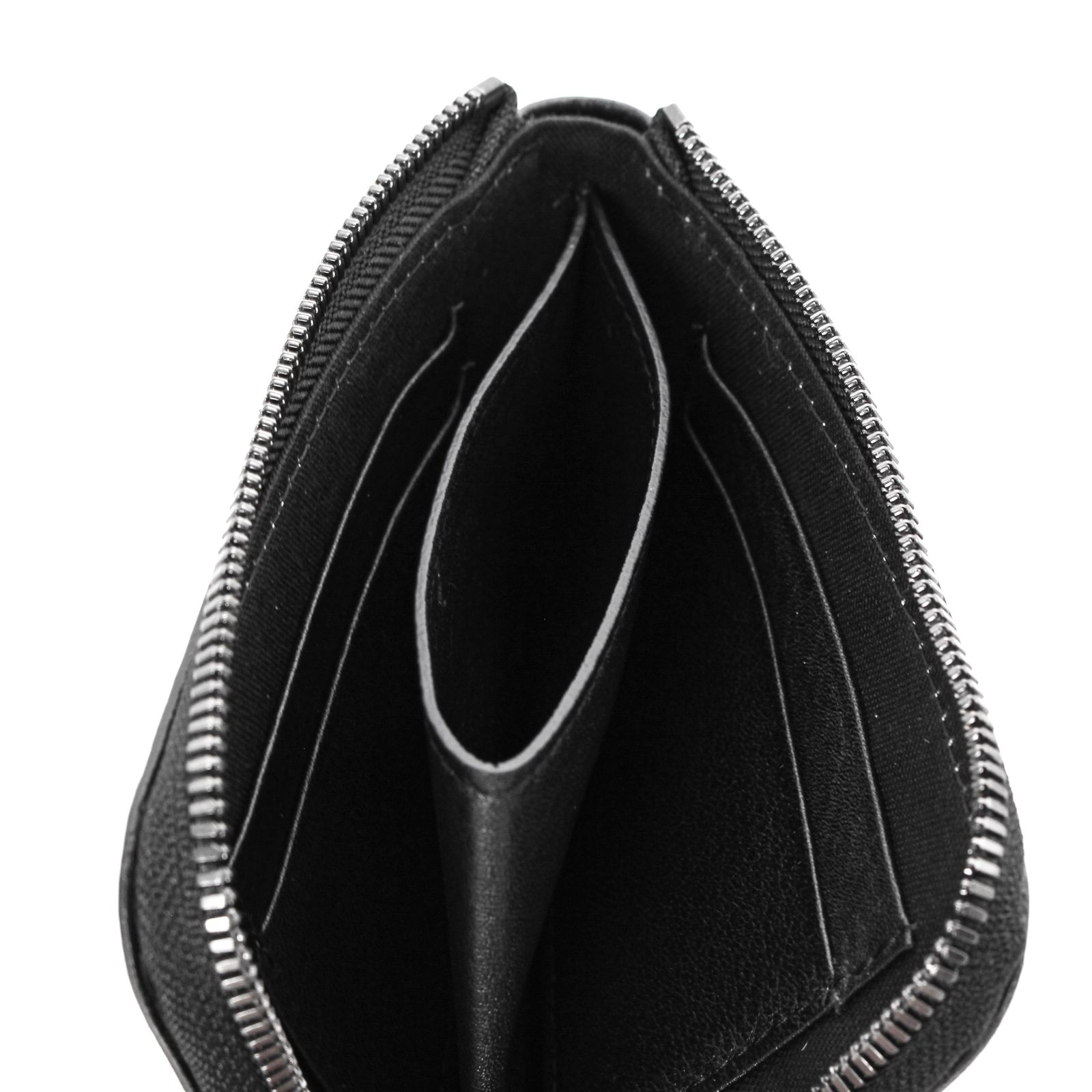 discord | yohji yamamoto / シグネチャーショートウォレット / ロゴ刺繍 L字型 ショート財布 / 牛革 / DM-A06-790