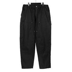 pour homme | 脇ゴム紐ワークP (メンズ) / コットンパンツ / ブラック / HO-P98-040