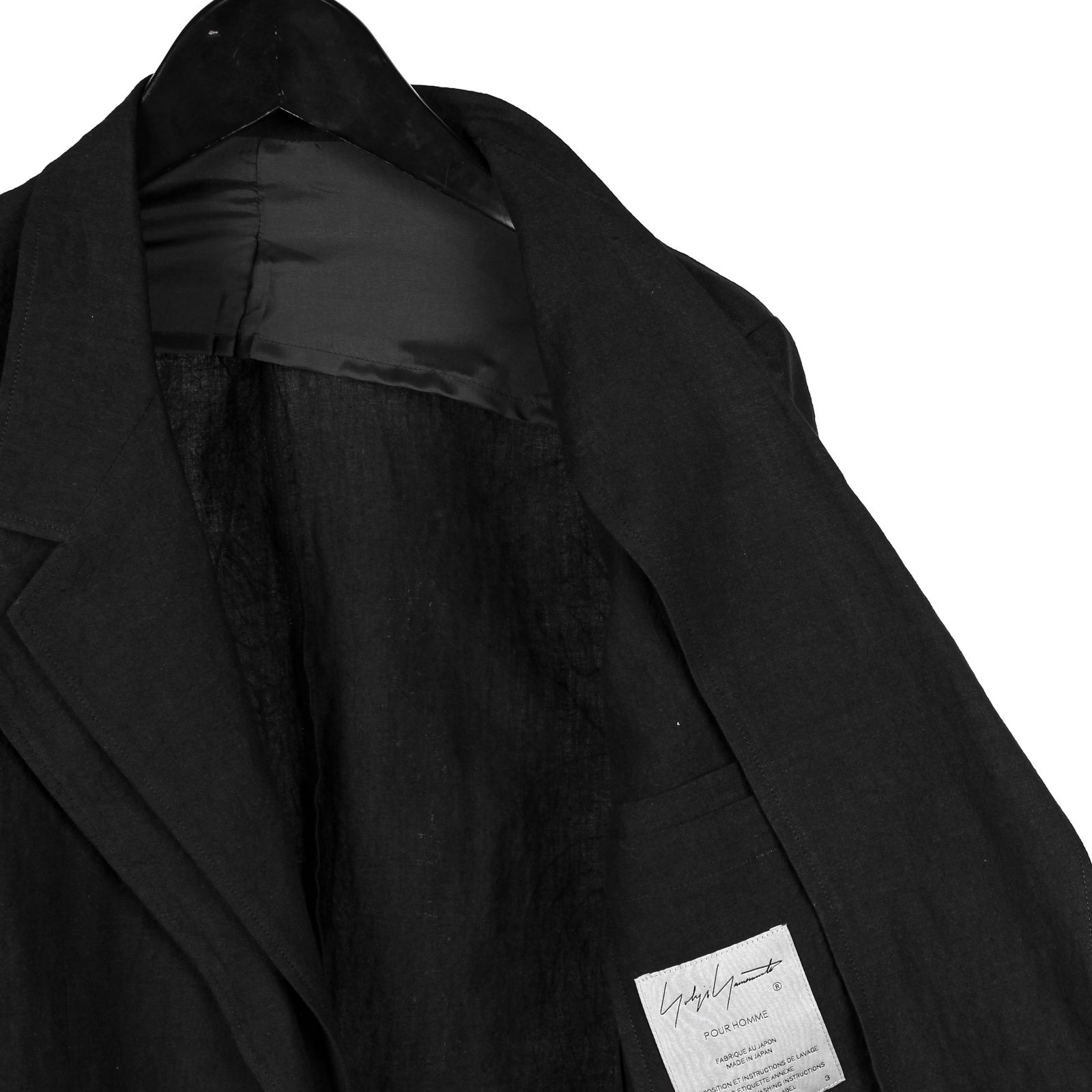 yohji yamamoto - pour homme 前端丸カーブショートJKT / HD-J32-303