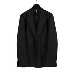 Ground Y | T/W GABARDINE TWO BUTTONS SINGLE JACKET / ギャバジン シングルジャケット / ブラック / GA-J03-100