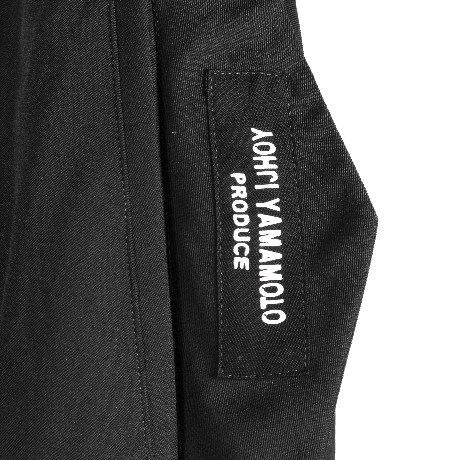 pour homme | 股ねじれパンツ (メンズ) / シワギャバ / ブラック / HW-P82-100