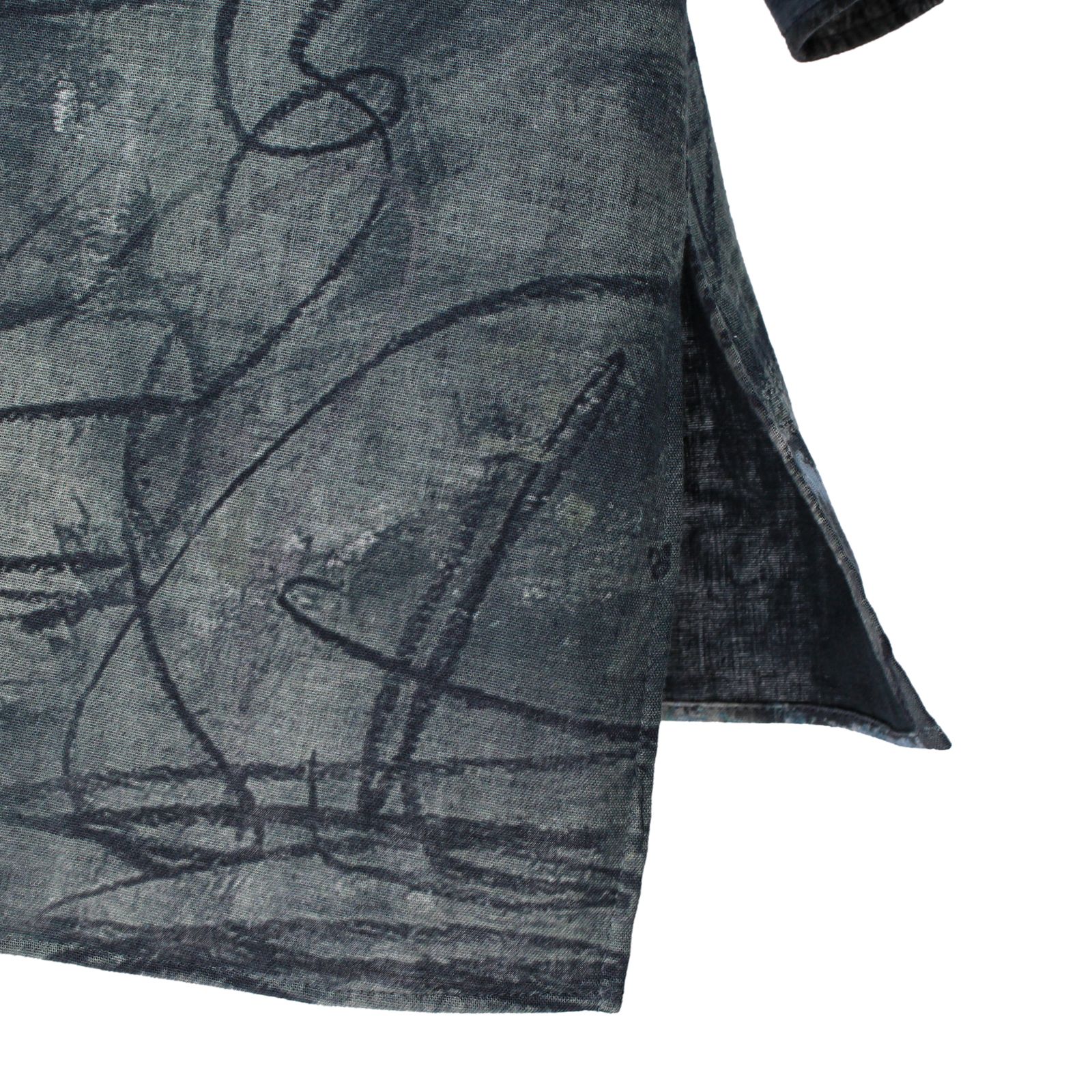 pour homme 朝倉柄右上衿2重B / HZ-B46-045