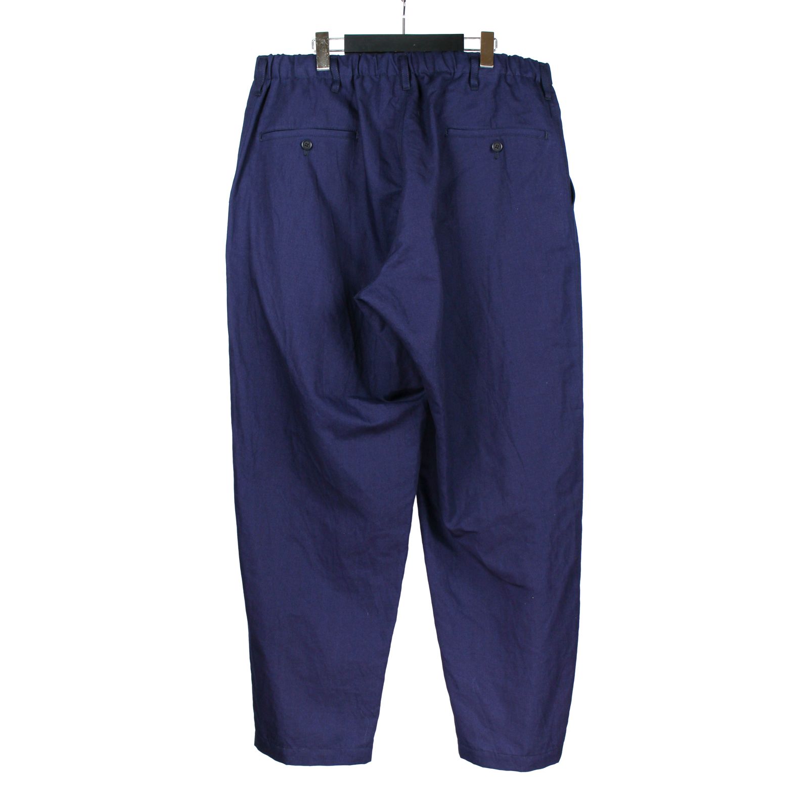 pour homme | ダブルステッチゴムP (メンズ) / コットンリネン / ネイビー / HP-P09-004