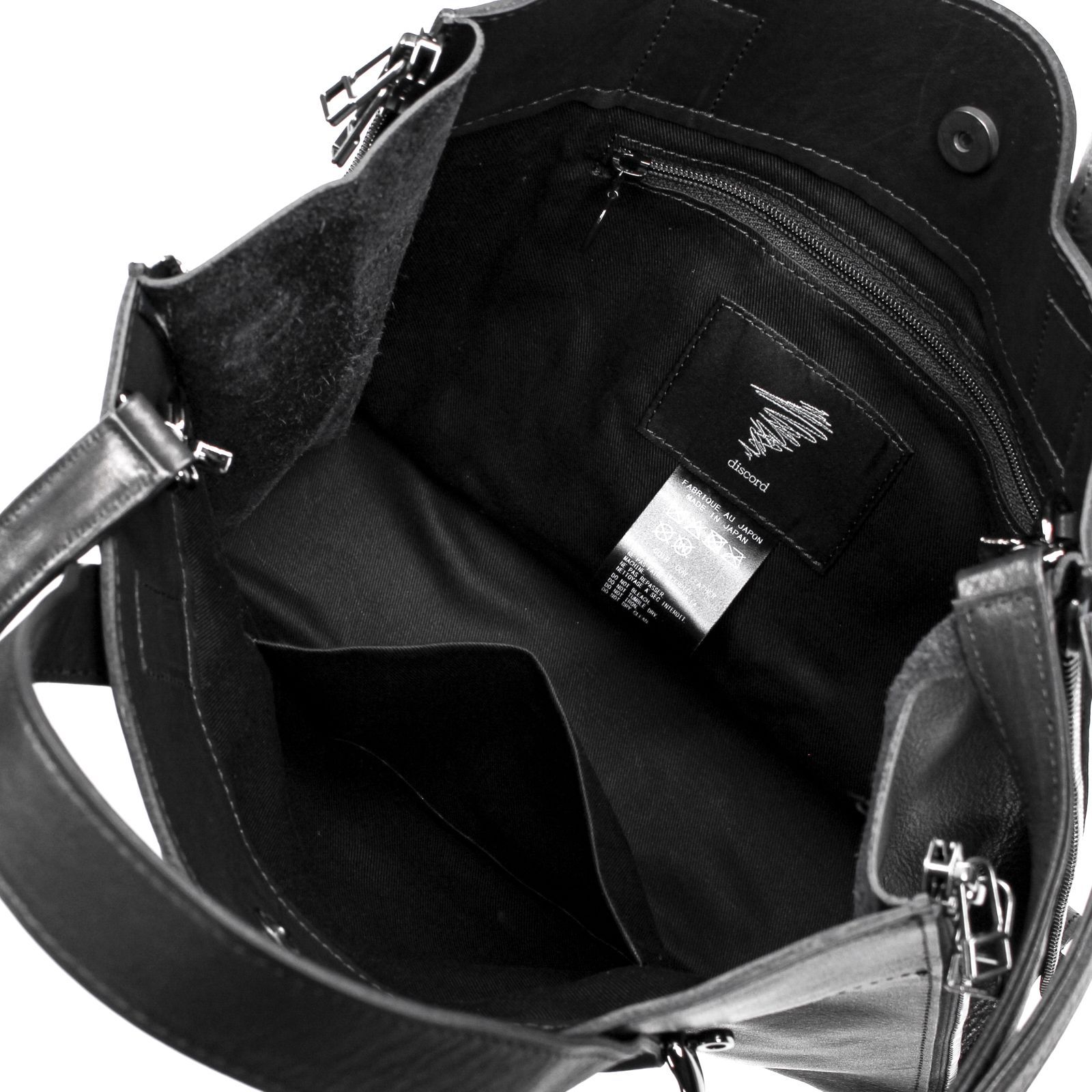 discord | yohji yamamoto / Zipper shoulder (ユニセックス) / ブラック / DA-I80-796