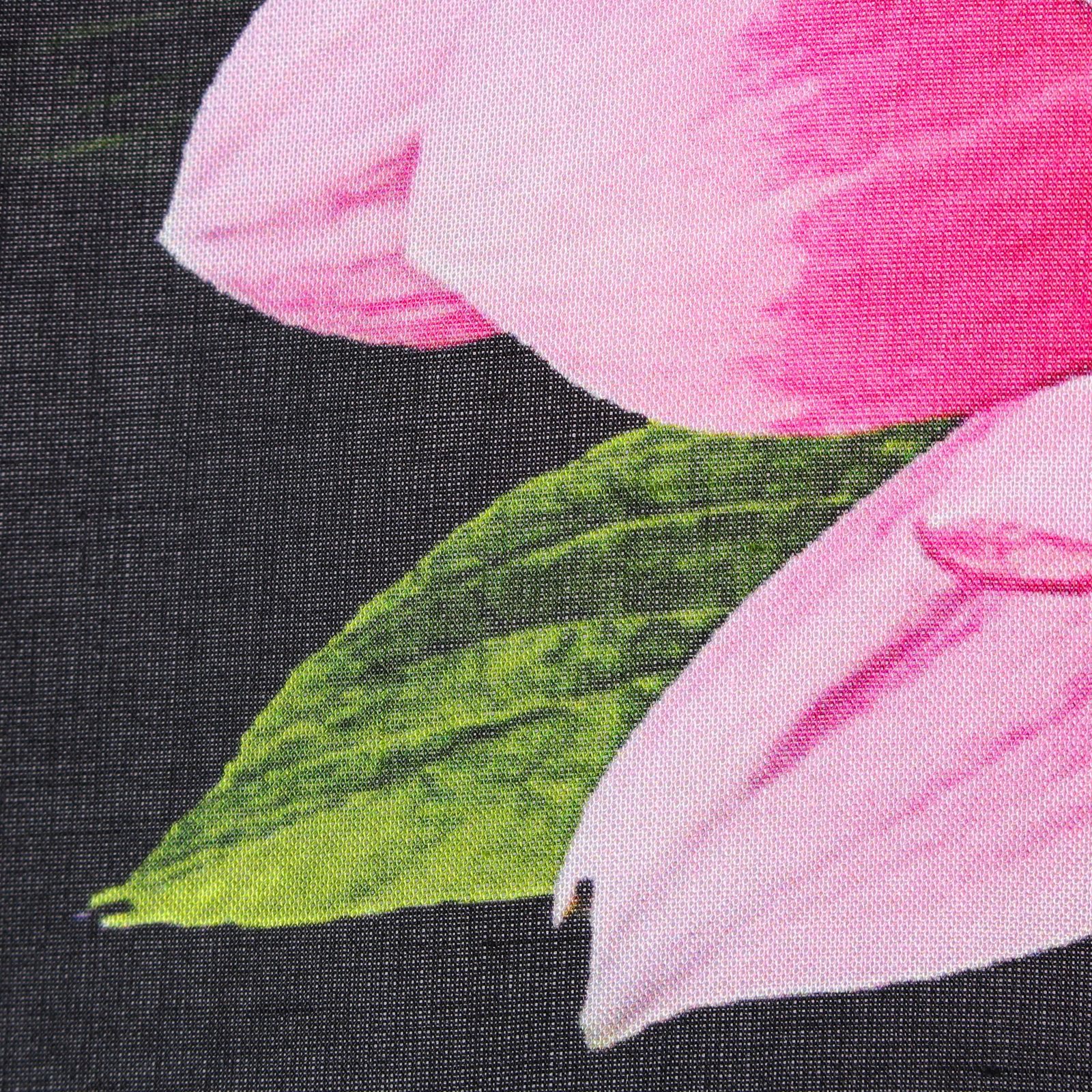 Y's for men | TRIPLE COLLAR SHIRT IN BROAD AND CELLULOSE PINK FLOWER / シャツ・ブラウス (ユニセックス) / ブラック / ML-B17-858