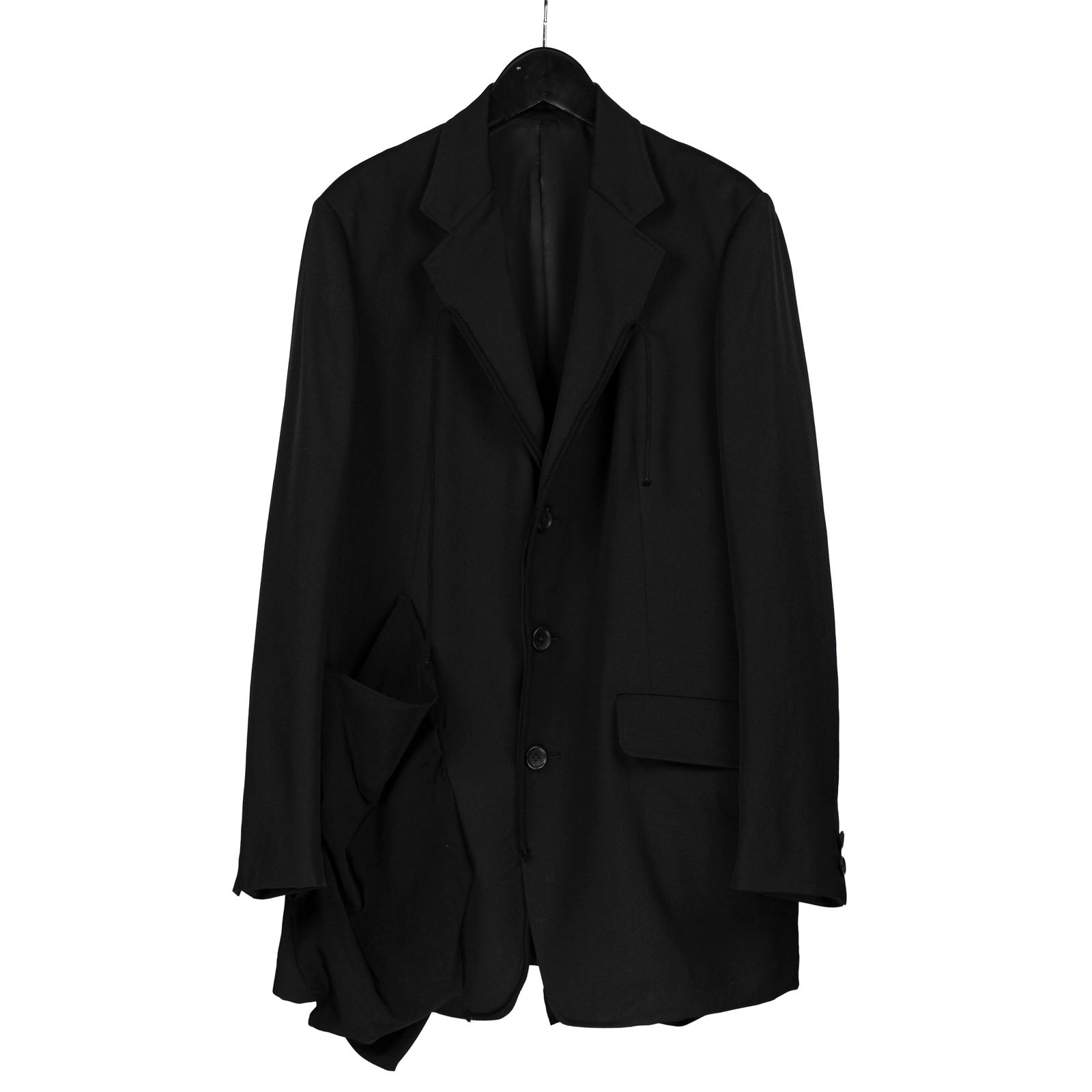 yohji yamamoto - pour homme 黒当て布付きJKT / HJ-J59-100 | ALUBUS 