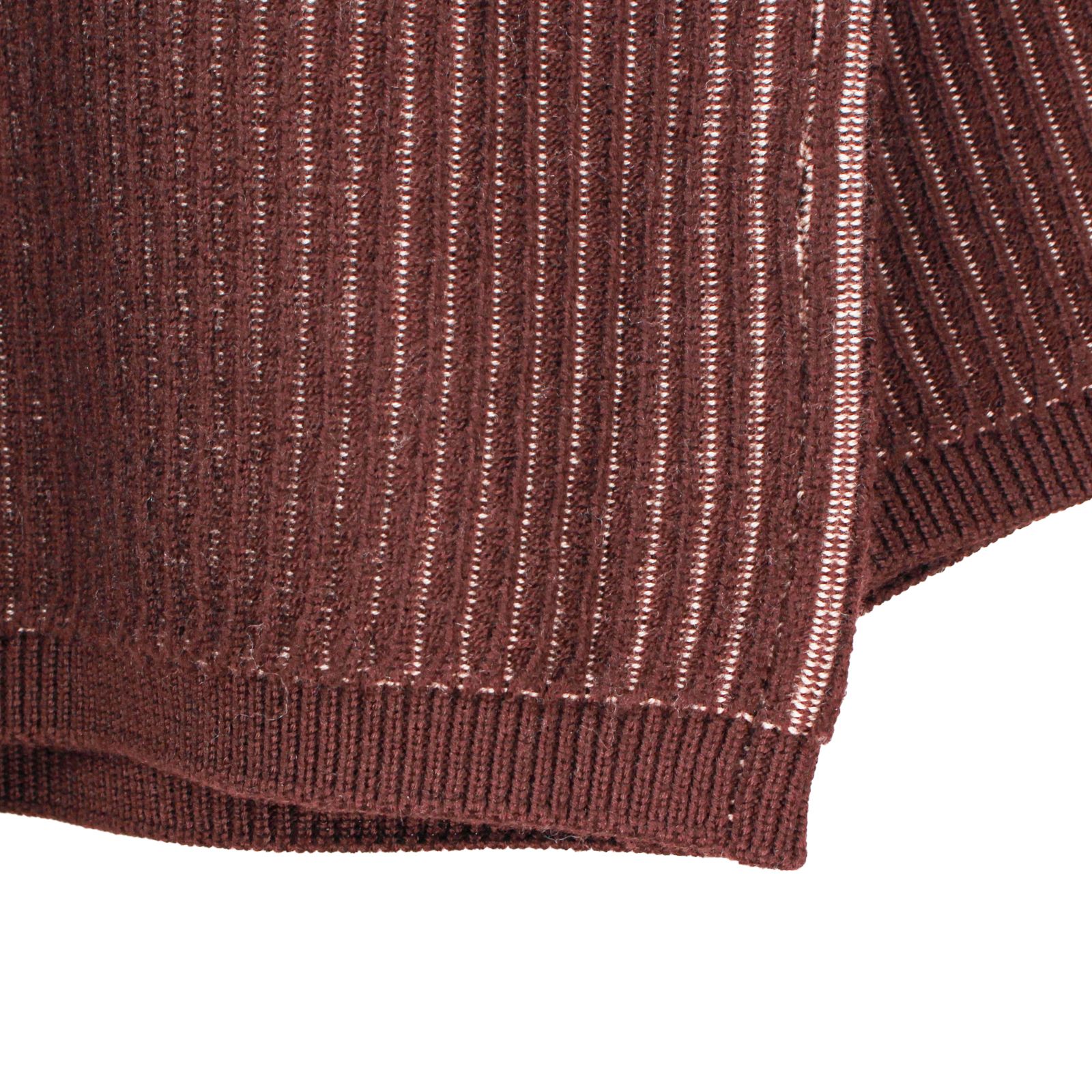 Ground Y | COLOR COMBI HIGH NECK KNIT / タートルネック ニットセーター (ユニセックス) / ベージュ×ブラウン / GL-K01-160-1