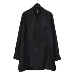 Ground Y | CUBISM PATCHWORK PRODUCT DYED SWITCHING SHIRT / 長袖 シャツ (ユニセックス) / GP-B21-806