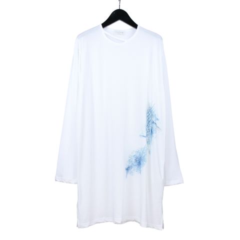 pour homme | 変形衿ぐり長袖PT B (メンズ) / 長袖カットソー / ホワイト / HK-T92-989