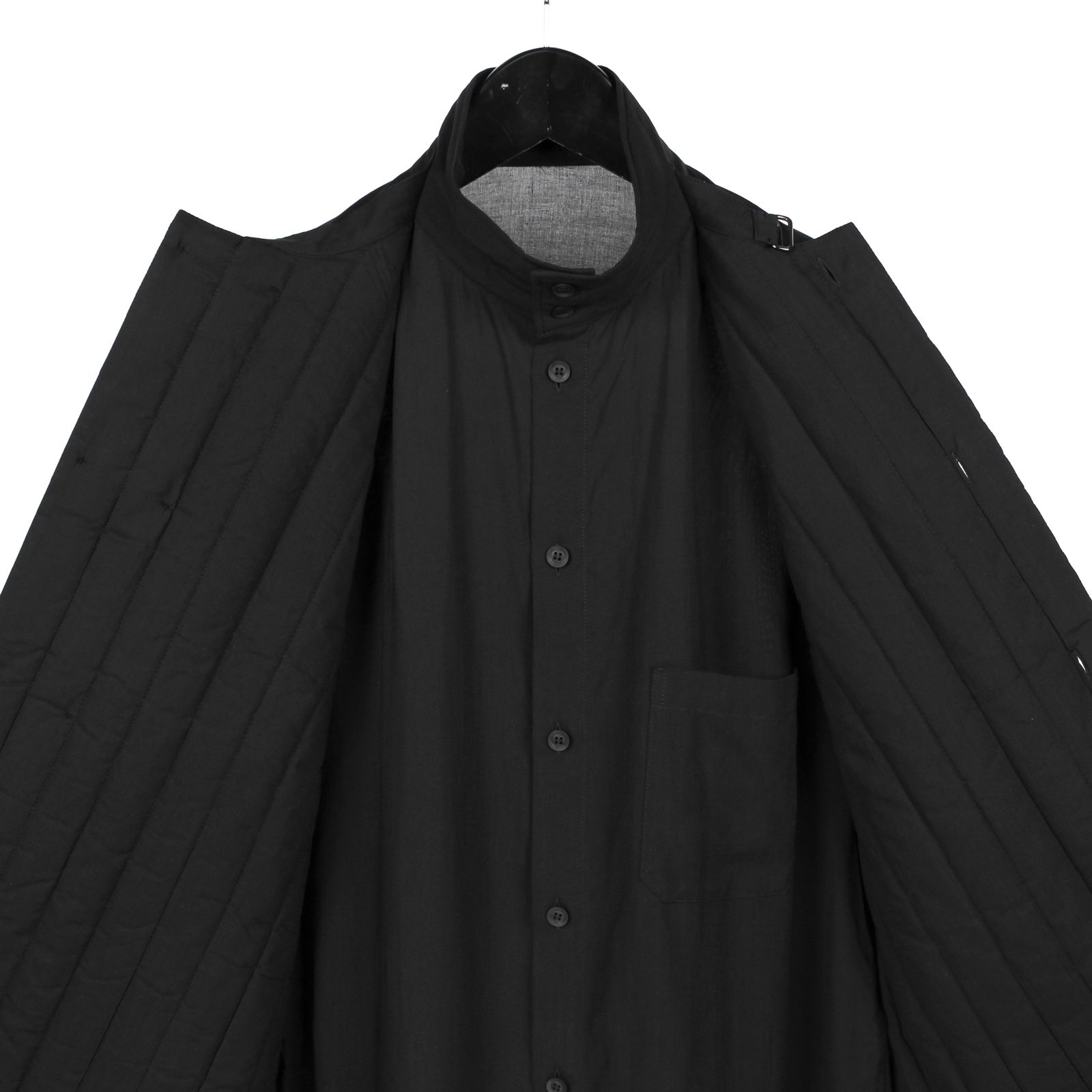 pour homme | 前2重中綿B / シャツ (メンズ) / ブラック / HL-B14-215