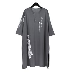 pour homme | ヘンリー七分袖PT (メンズ) / 七分袖カットソー / グレー / HP-T92-547