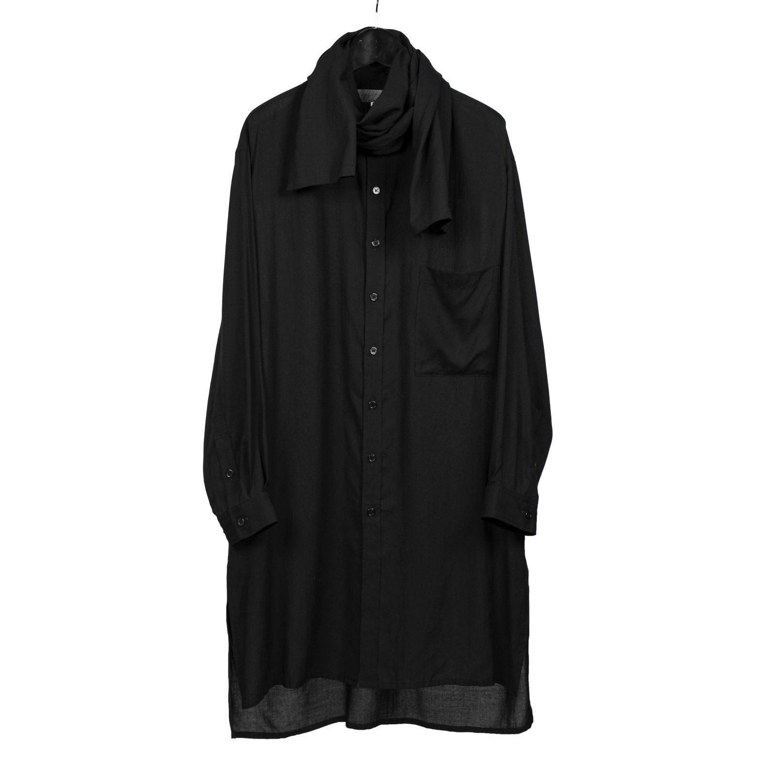 試着のみ、Yohji Yamamoto 18ss 4重襟 染めブラウス