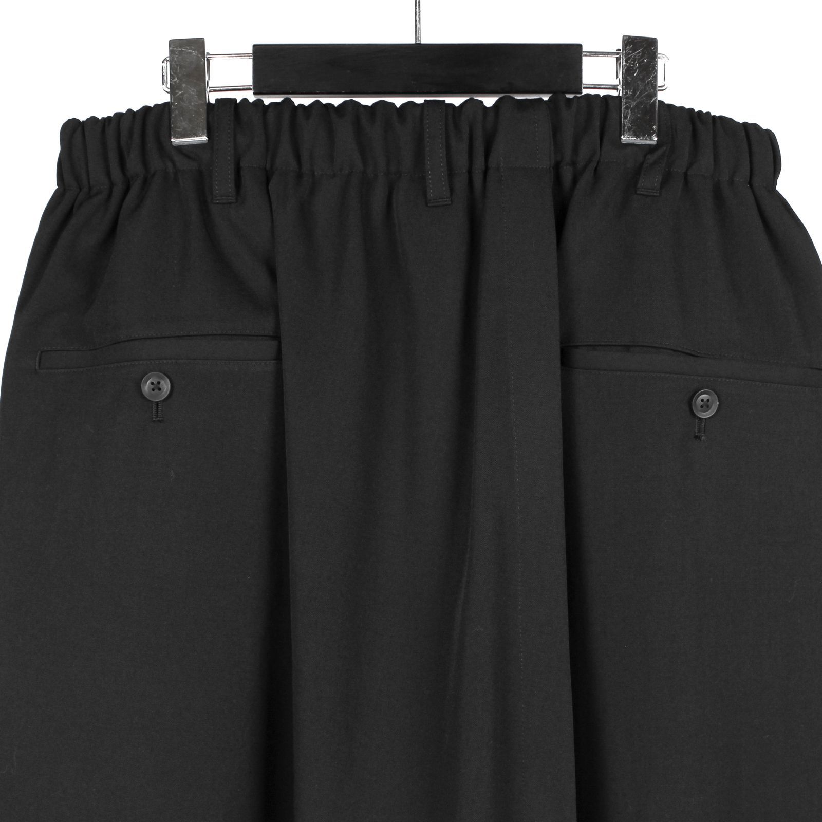 pour homme | ラップパンツ (メンズ) / シワギャバ / ブラック / HM-P07-100