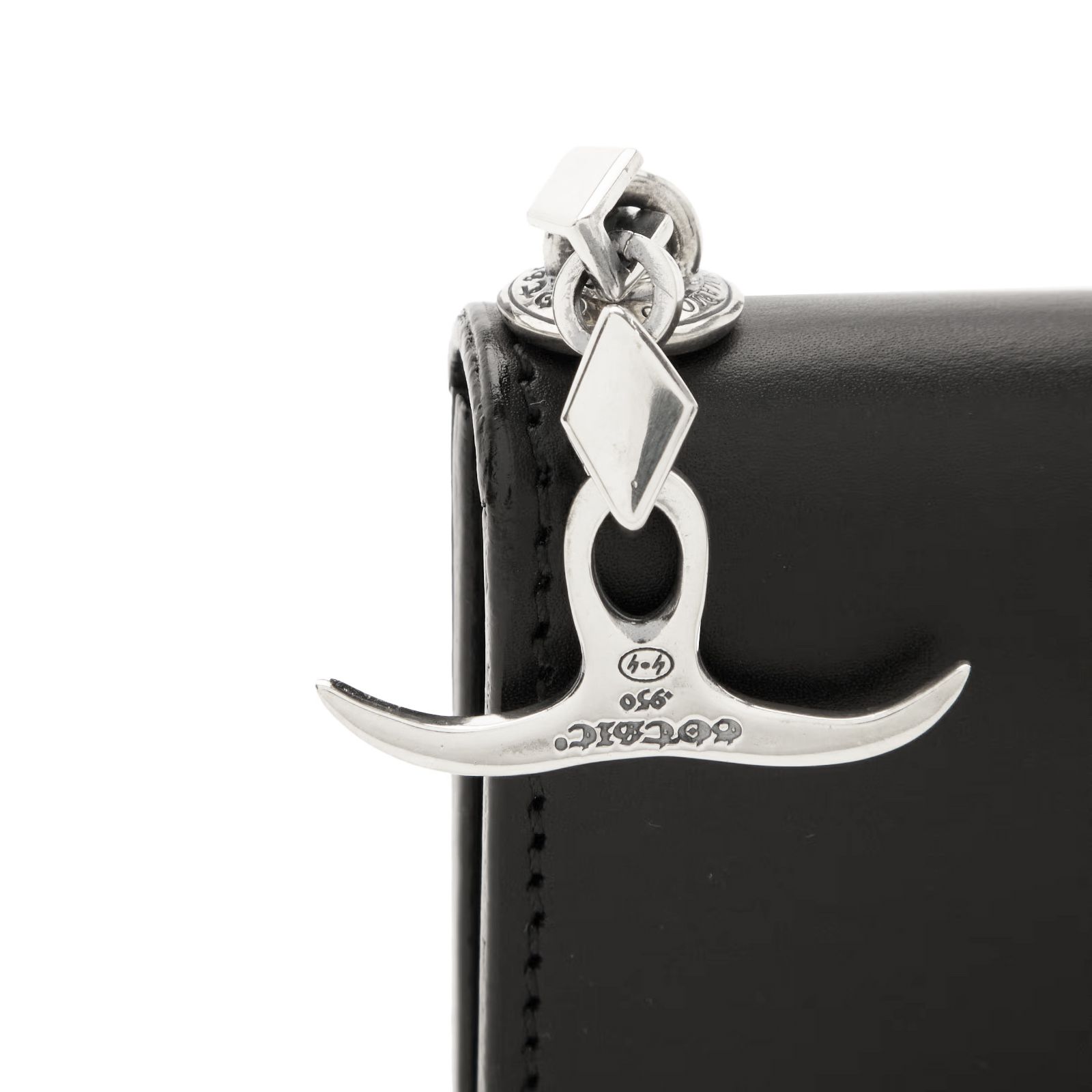 GOTHIC YOHJI YAMAMOTO GOTHIC COW LEATHER WALLET S / ウォレット・財布 (ユニセックス)  / 牛革 シルバー Silver950 / HA-A34-720