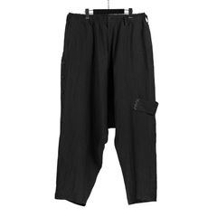 pour homme | アシンメサルエルマチ付P / アシンメトリーサルエルパンツ (メンズ) / ブラック / HS-P30-335