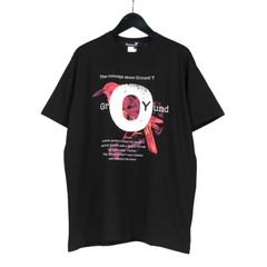Ground Y | COTTON JERSEY CROW PRINT T-SHIRT / 半袖Tシャ-ツ (ユニセックス) / GP-T66-070-2