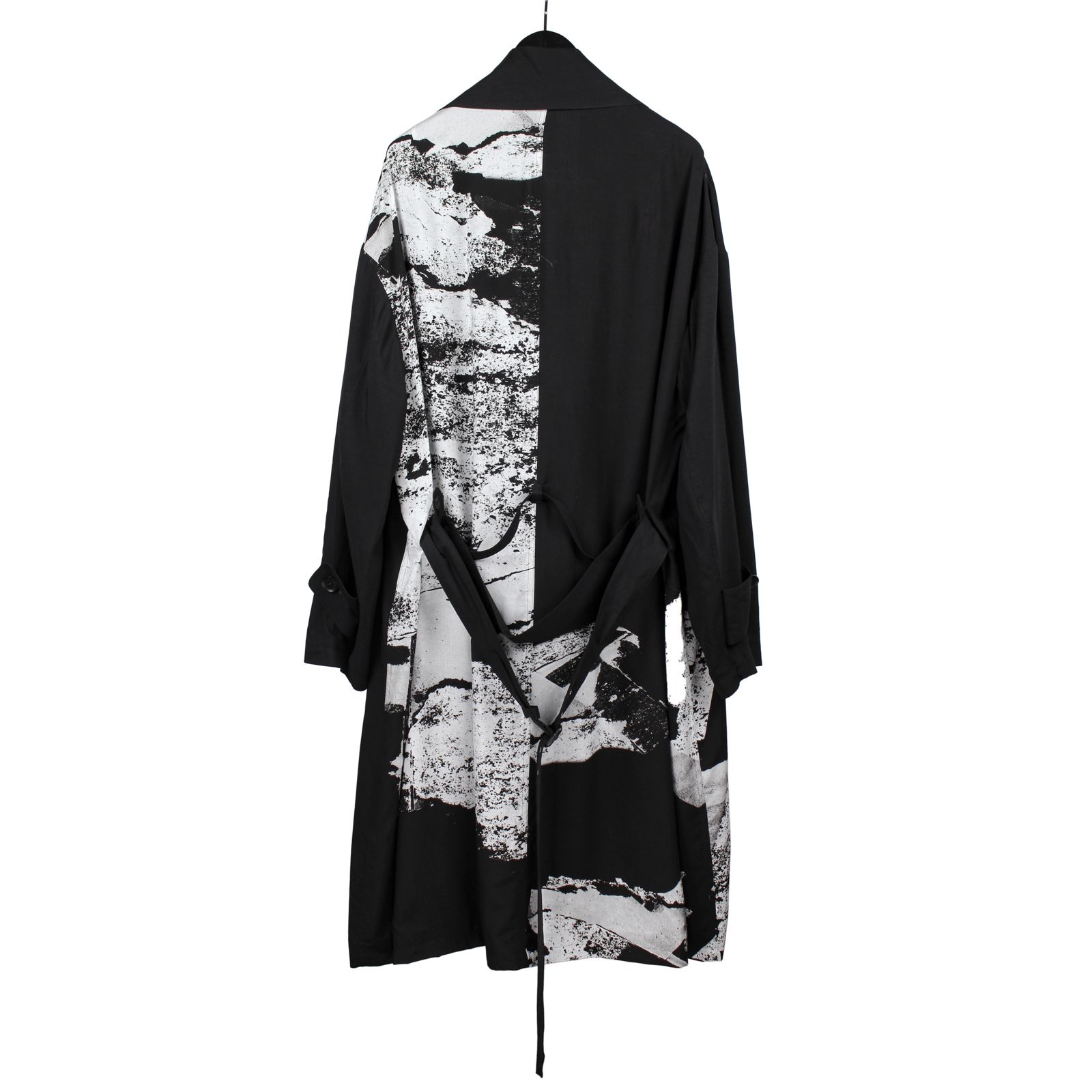 <宮沢賢治> Rayon twill Mortorcycle big coat / GE-C02-207