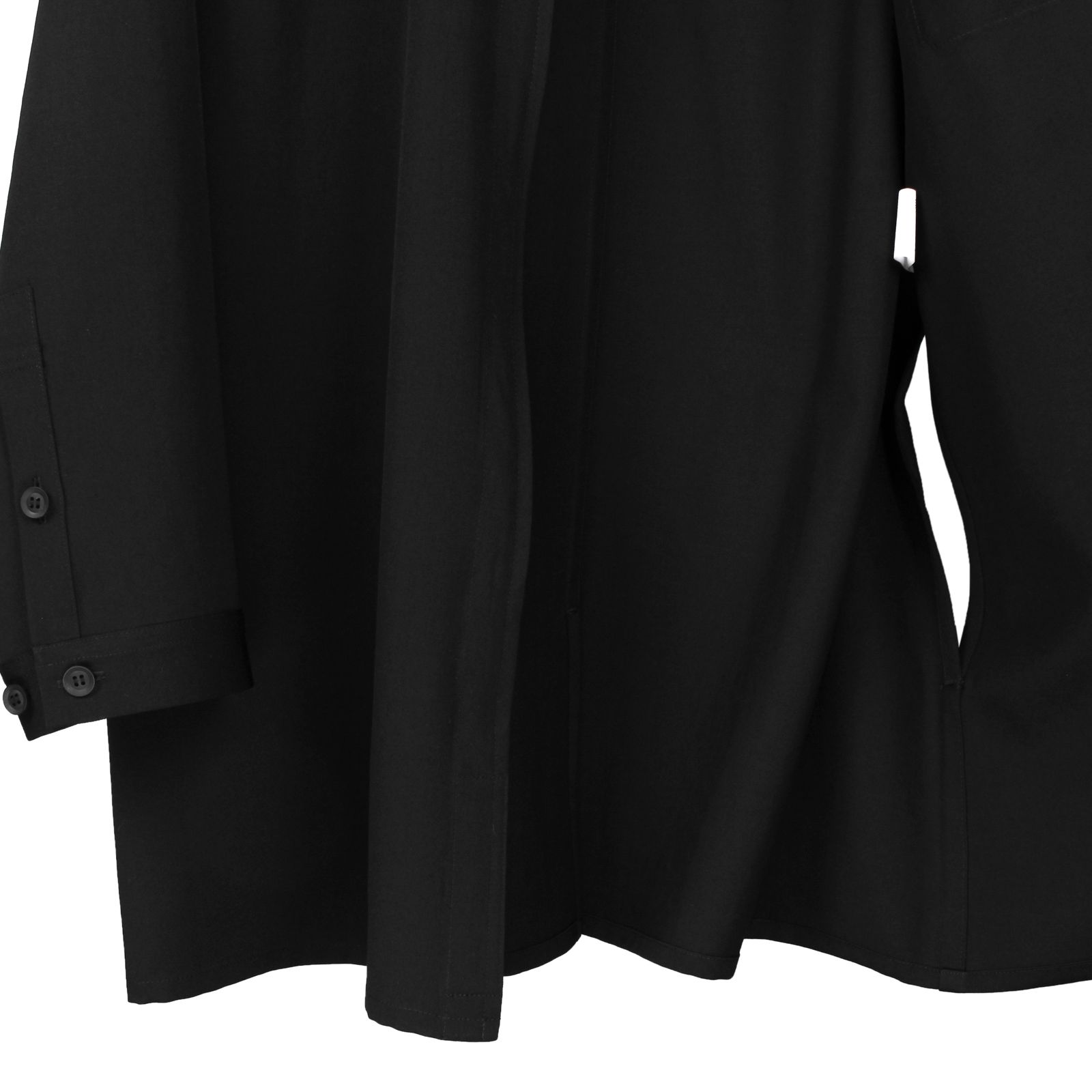 pour homme | 前開きファスナーB /シャツ・ブラウス(メンズ) / シワギャバ /  ブラック / HP-B10-100