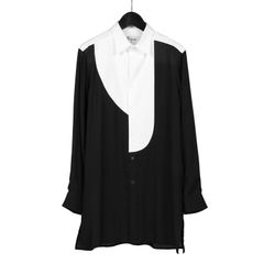Y's for men | COMBINATION SHIRT / 長袖 シャツ (メンズ) / ブラック / MO-B17-800