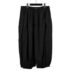 Ground Y | T/W gabardine Crow pants / カラスパンツ (ユニセックス) / ブラック / GA-P29-100